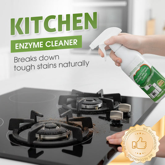 2026NEW🍋 Kitchen Enzyme Cleaner – Powerful Degreasing & Long-Lasting Fresh Scent, Natural Multi-Purpose Spray for Stove, Range Hood & Kitchen Surfaces
