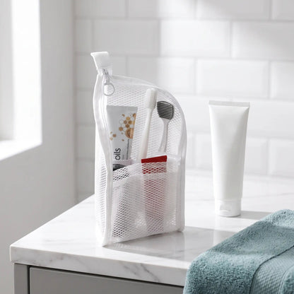 🔥LAST CHANCE!! ✨BUY 1 GET 1 FREE!!!🔥Mesh Zipper Travel Pouch – Leak-Proof Multi-Pocket Toiletry Organizer for Makeup & Essentials