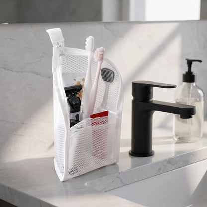 🔥LAST CHANCE!! ✨BUY 1 GET 1 FREE!!!🔥Mesh Zipper Travel Pouch – Leak-Proof Multi-Pocket Toiletry Organizer for Makeup & Essentials