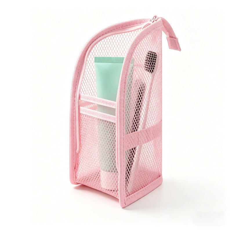 🔥LAST CHANCE!! ✨BUY 1 GET 1 FREE!!!🔥Mesh Zipper Travel Pouch – Leak-Proof Multi-Pocket Toiletry Organizer for Makeup & Essentials