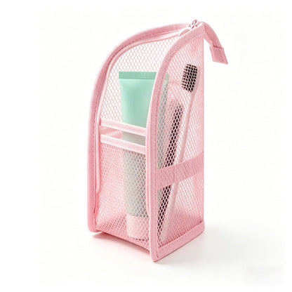 🔥LAST CHANCE!! ✨BUY 1 GET 1 FREE!!!🔥Mesh Zipper Travel Pouch – Leak-Proof Multi-Pocket Toiletry Organizer for Makeup & Essentials