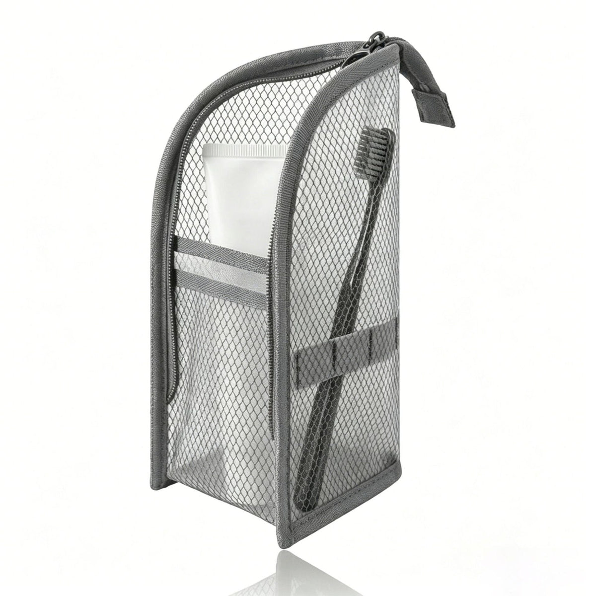 🔥LAST CHANCE!! ✨BUY 1 GET 1 FREE!!!🔥Mesh Zipper Travel Pouch – Leak-Proof Multi-Pocket Toiletry Organizer for Makeup & Essentials