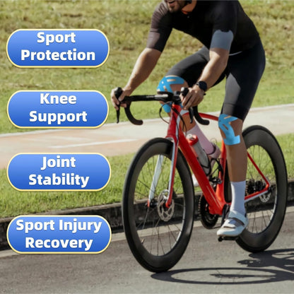 🔥 Pre-Cut Knee Kinesiology Tape – Elastic, Breathable & Sweat-Proof Support for Joint Pain Relief, Sports Recovery & Daily Movement (One Size, 20 Strips)