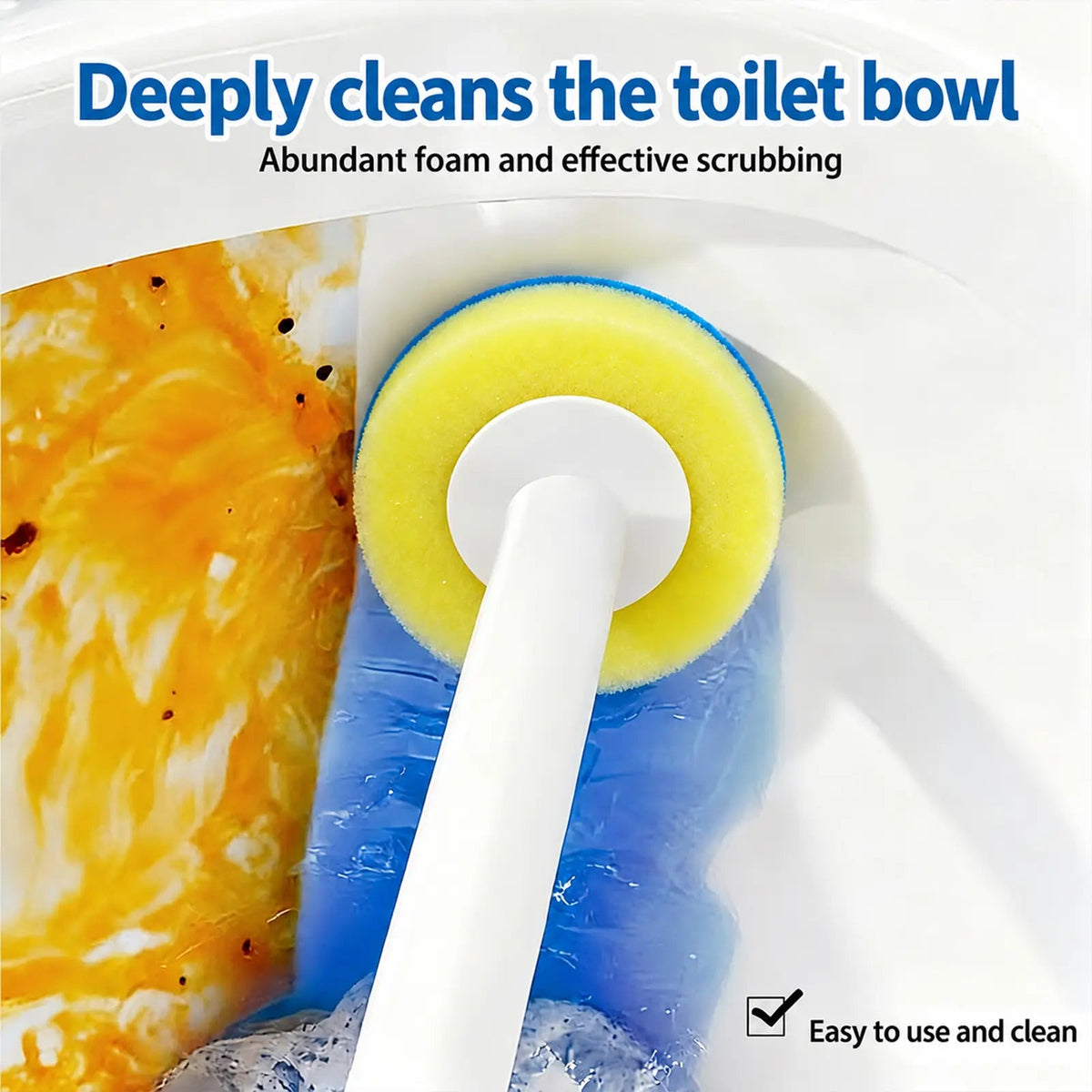 Toilet Brush Kit – 24 Refills, No-Touch Rotating System, 3–4 Months of Cleaning