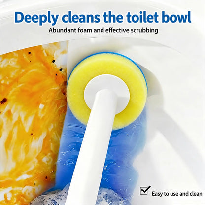 Toilet Brush Kit – 24 Refills, No-Touch Rotating System, 3–4 Months of Cleaning