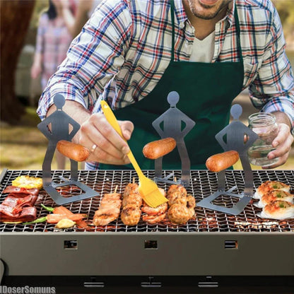 Stainless Steel BBQ Sausage Holder – Buy 1 Get 1 Free, 2 Pack, Funny Grilling Gadget Gift