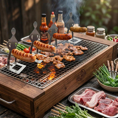 Stainless Steel BBQ Sausage Holder – Buy 1 Get 1 Free, 2 Pack, Funny Grilling Gadget Gift