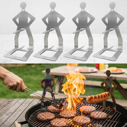 Stainless Steel BBQ Sausage Holder – Buy 1 Get 1 Free, 2 Pack, Funny Grilling Gadget Gift