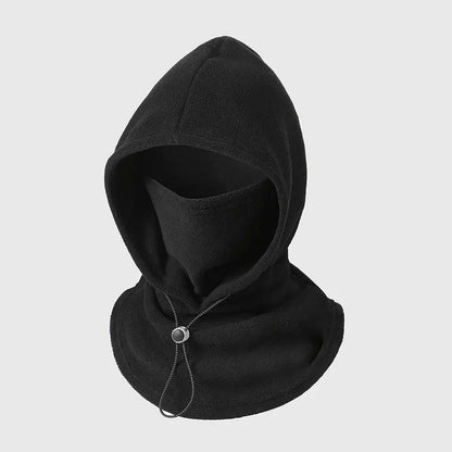 Integrated Flannel Warm Face Mask and Hat, Windproof and Warm for Outdoor Cycling, Autumn and Winter Style, Warm Hat with Neck Visor